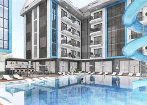 Apartments in a new complex in Oba district