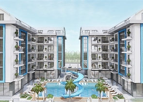Apartments in a new complex in Oba district