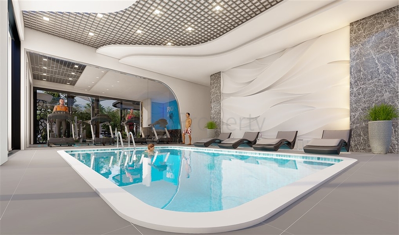 2+1 penthouse in a new complex in the center of Mahmutlar