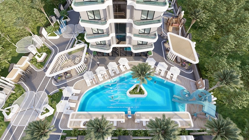 2+1 penthouse in a new complex in the center of Mahmutlar