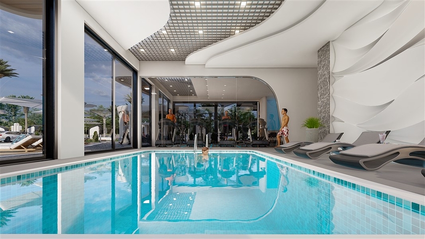 2+1 penthouse in a new complex in the center of Mahmutlar