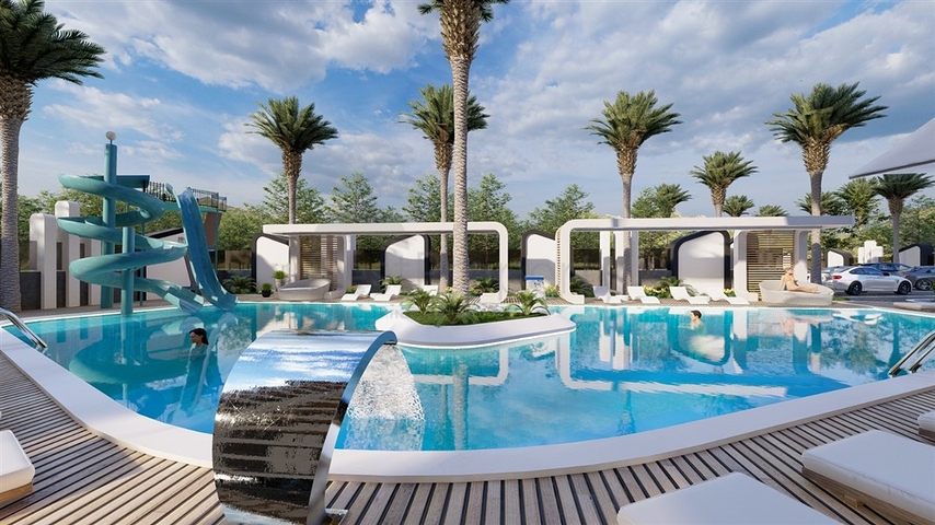 2+1 penthouse in a new complex in the center of Mahmutlar