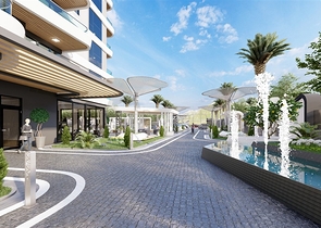 2+1 penthouse in a new complex in the center of Mahmutlar