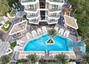 2+1 penthouse in a new complex in the center of Mahmutlar