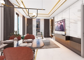 2+1 penthouse in a new complex in the center of Mahmutlar