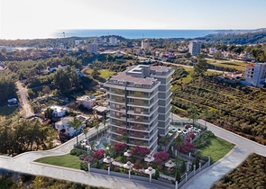 1+1 apartment in a complex under construction in Avsallar