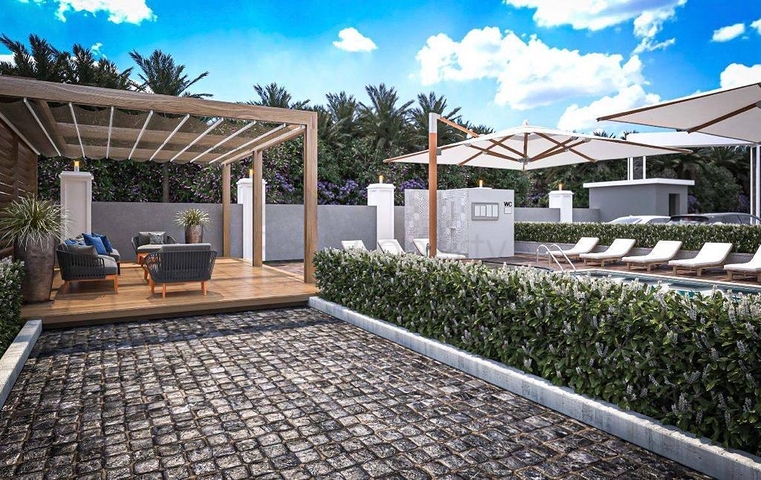 Furnished one-bedroom apartment 700 m from the sea in Gazipasa