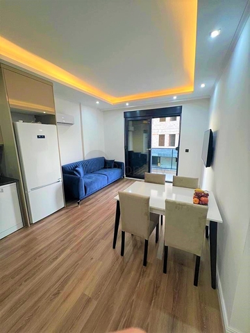 Furnished one-bedroom apartment 700 m from the sea in Gazipasa