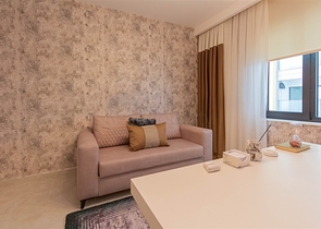 Furnished 2+1 apartment on the first coastline in Mahmutlar