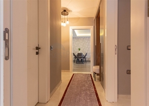 Furnished 2+1 apartment on the first coastline in Mahmutlar