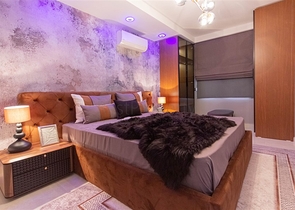 Furnished 2+1 apartment on the first coastline in Mahmutlar