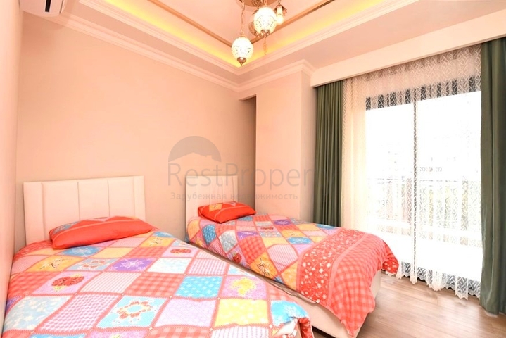 2+1 apartment in a top complex in the center of Alanya