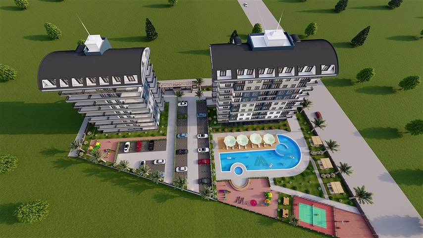 Apartments in a new project for living and investment