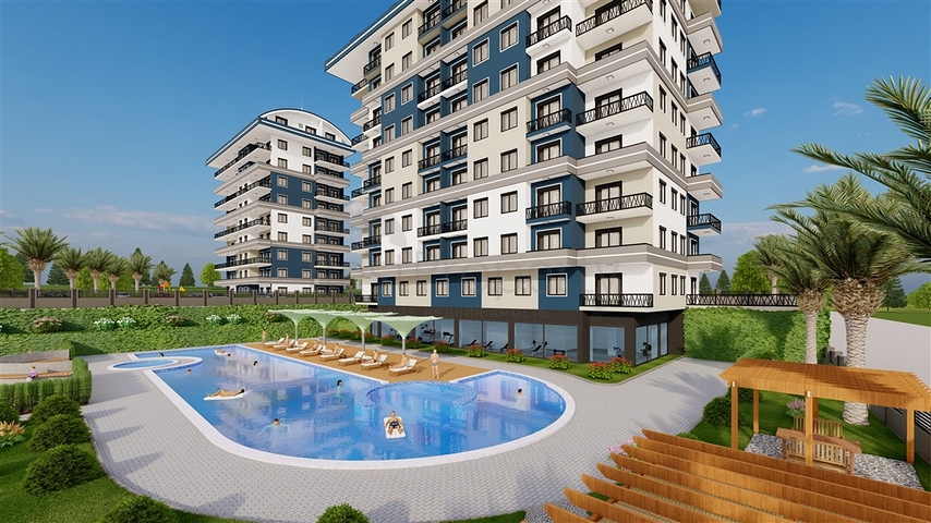Apartments in a new project for living and investment