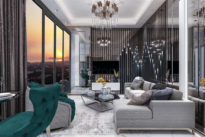 Apartments in a new complex in the Mahmutlar area