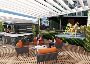 Apartments in a new complex in the Mahmutlar area