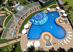 Apartments in a new complex in the Mahmutlar area