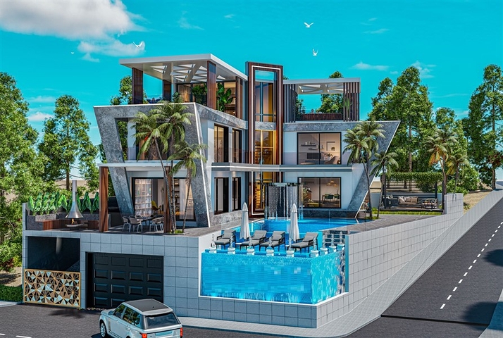 Villa in the elite area of Kargicak with the possibility of obtaining Turkish citizenship