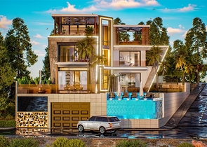 Villa in the elite area of Kargicak with the possibility of obtaining Turkish citizenship