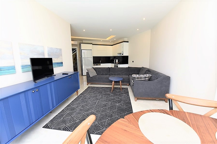 1+1 apartment with sea view in a premium complex