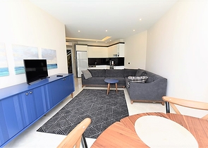 1+1 apartment with sea view in a premium complex