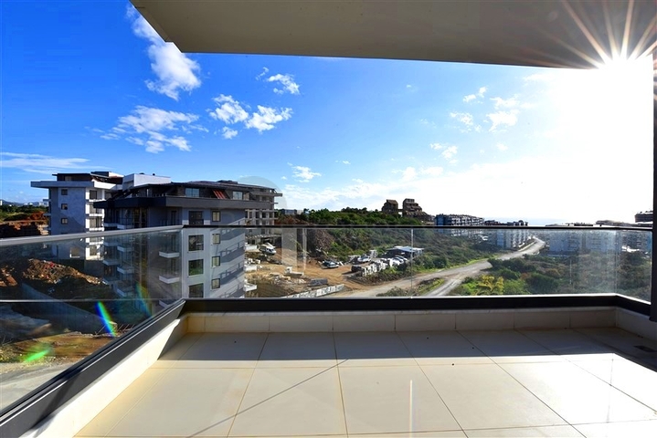 Two-bedroom apartment with designer furniture in Kestel district