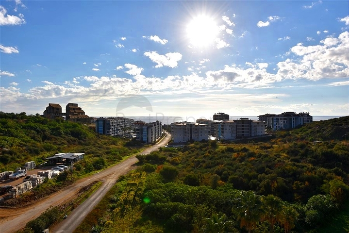 Two-bedroom apartment with designer furniture in Kestel district