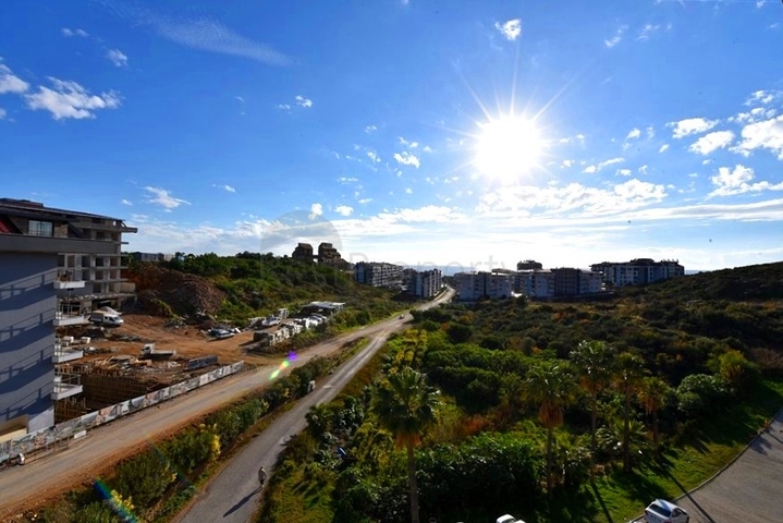 Two-bedroom apartment with designer furniture in Kestel district