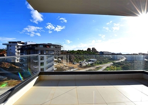 Two-bedroom apartment with designer furniture in Kestel district