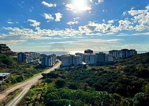 Two-bedroom apartment with designer furniture in Kestel district