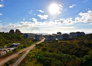 Two-bedroom apartment with designer furniture in Kestel district