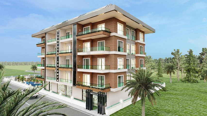 1+1 apartment in the center of Alanya, within walking distance to Cleopatra beach