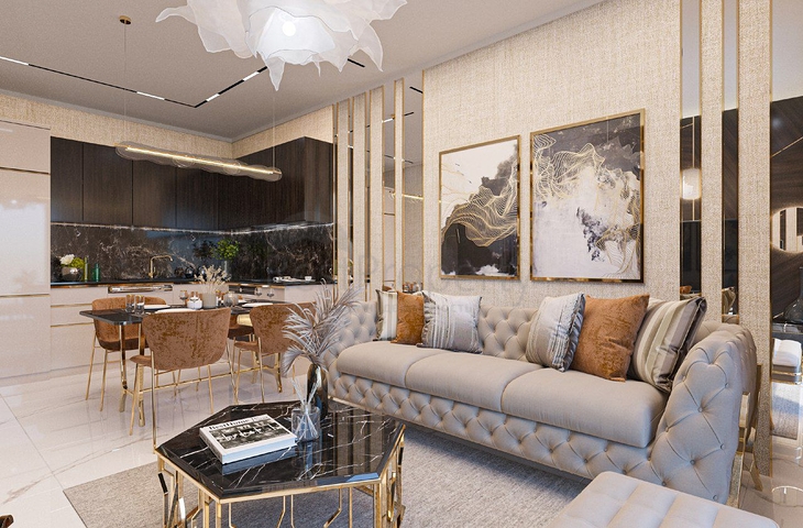 1+1 apartment in the center of Alanya, within walking distance to Cleopatra beach