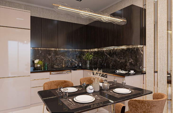 1+1 apartment in the center of Alanya, within walking distance to Cleopatra beach