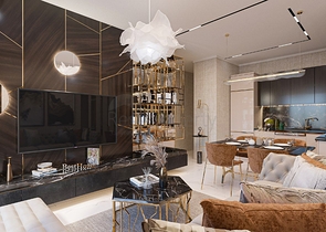 1+1 apartment in the center of Alanya, within walking distance to Cleopatra beach