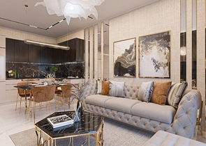 1+1 apartment in the center of Alanya, within walking distance to Cleopatra beach