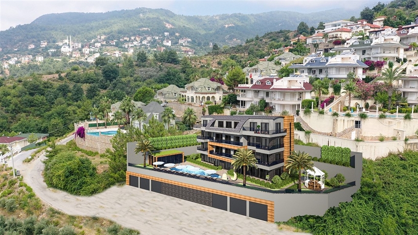 The project of a small apartment building in the Tepe area 