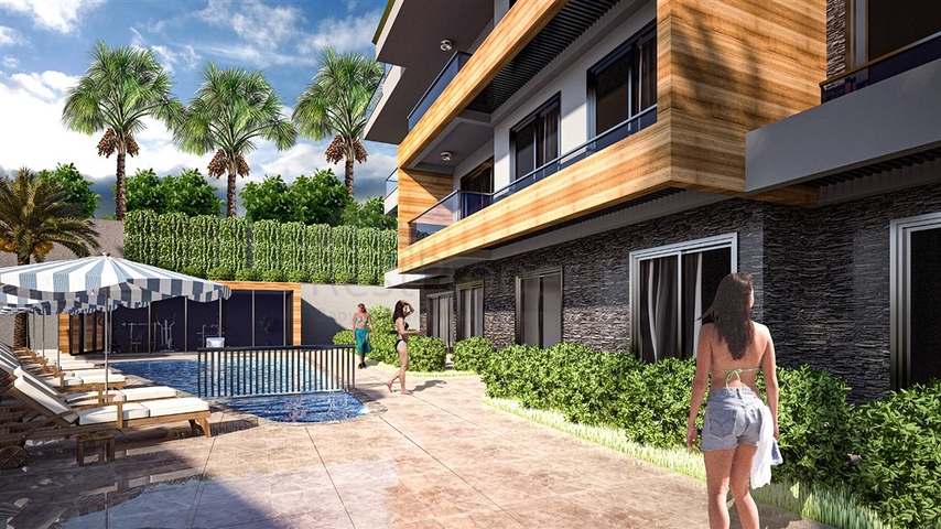 The project of a small apartment building in the Tepe area 