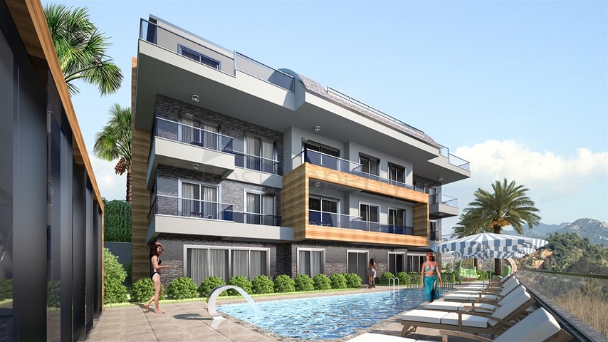 The project of a small apartment building in the Tepe area 