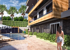 The project of a small apartment building in the Tepe area 