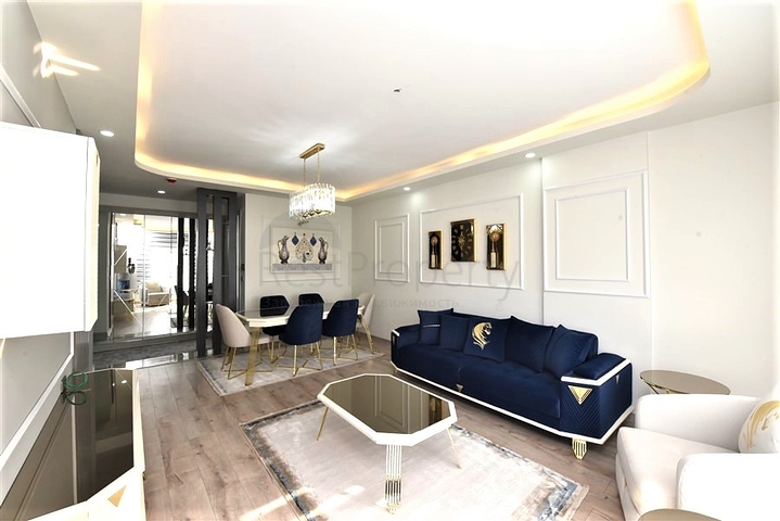 3+1 apartment with separate kitchen in Gazipasa