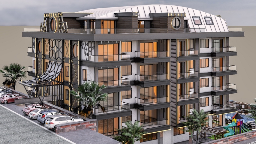 Apartment in a new building, Alanya city center, Cleopatra beach area