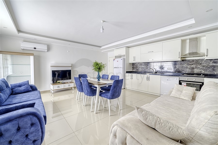 3+1 duplex with private garden in Kestel area