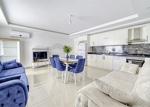 3+1 duplex with private garden in Kestel area