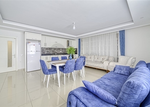 3+1 duplex with private garden in Kestel area