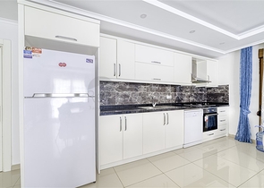 3+1 duplex with private garden in Kestel area