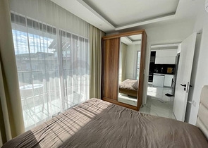 1+1 apartment in the center of Alanya in a new building