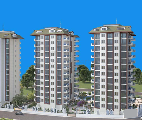 Two-bedroom apartment in a new complex in Mahmutlar 