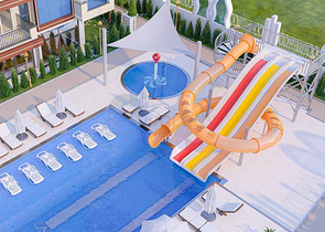 Two-bedroom apartment in a new complex in Mahmutlar 