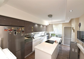 3+1 apartment with separate kitchen in the center of Alanya